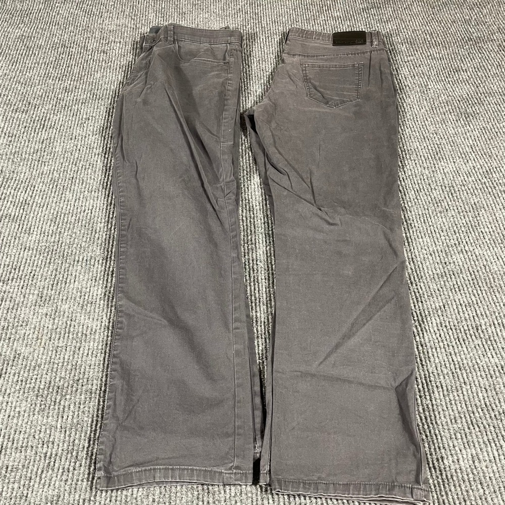 English Laundry Pants Mens 36x32 Gray Lot of 2 Cotton Blend Stretch Professional